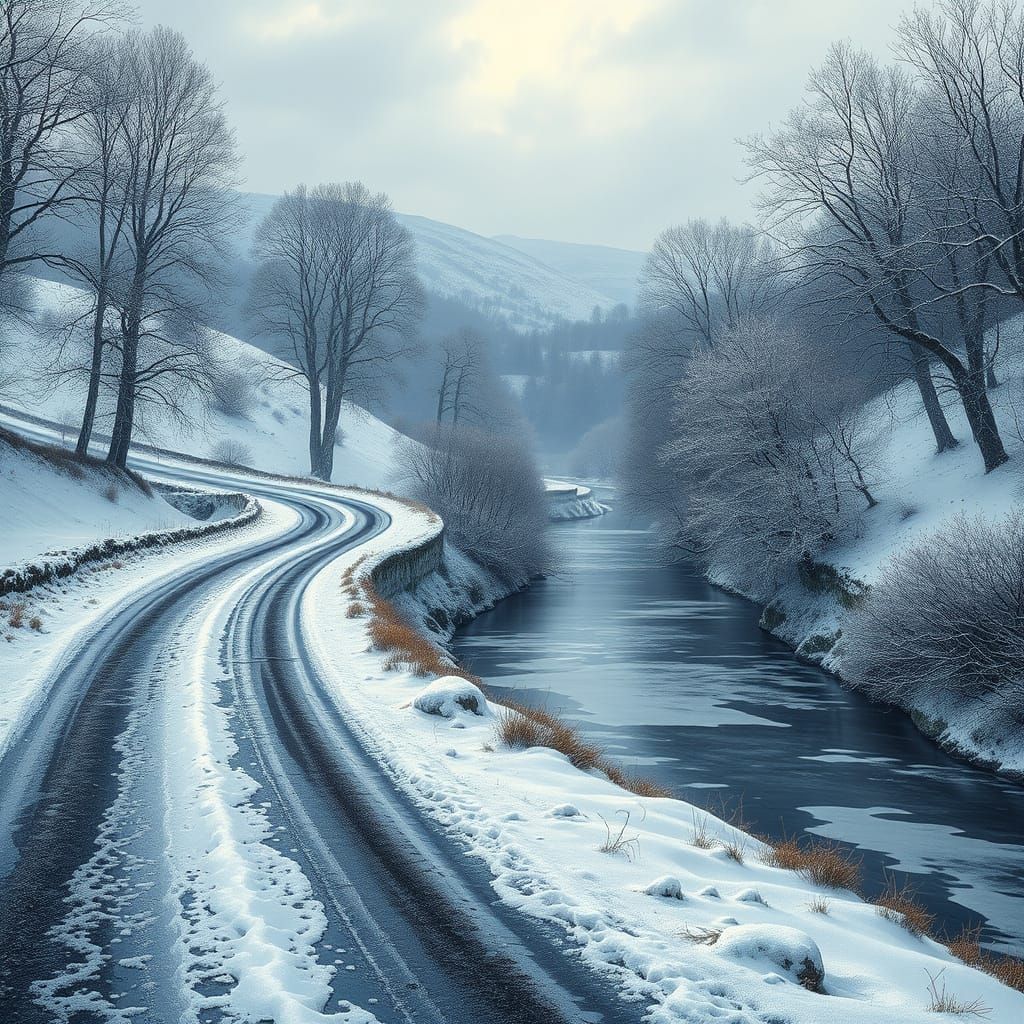 Mystical Winter Landscape in Somerton Style