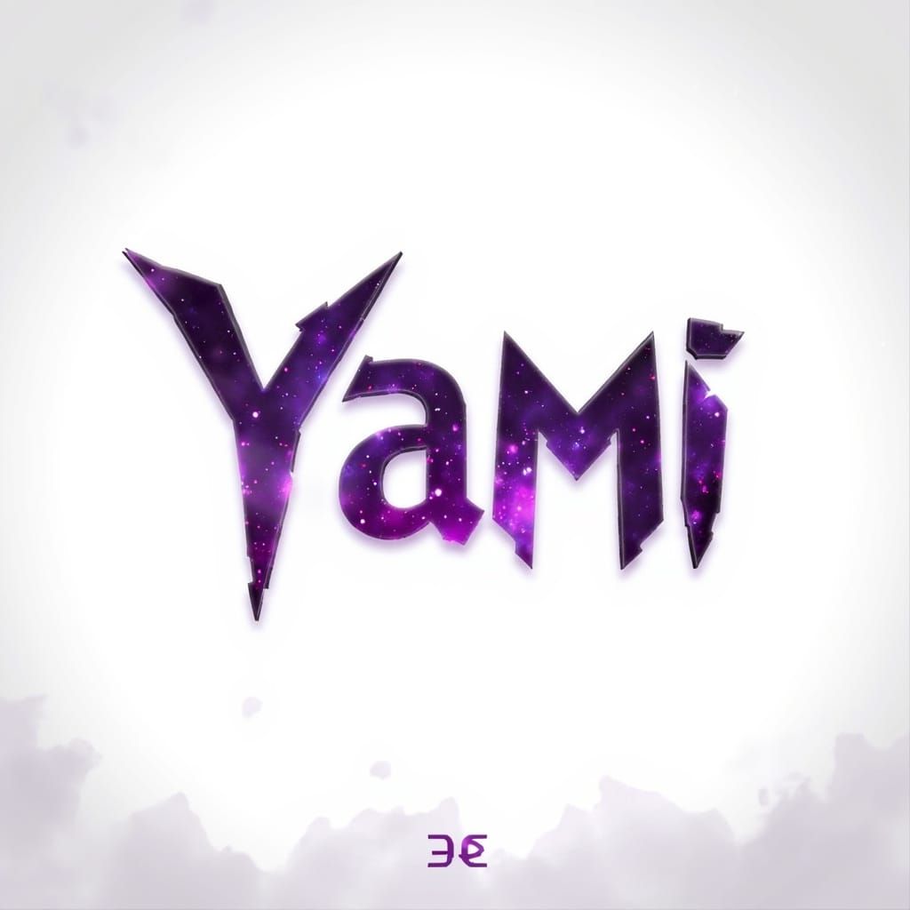 Gothic Fantasy Logotype in Metallic Purple with Ethereal Glo...