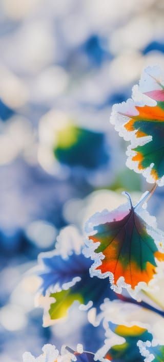 the first frost on blueberries