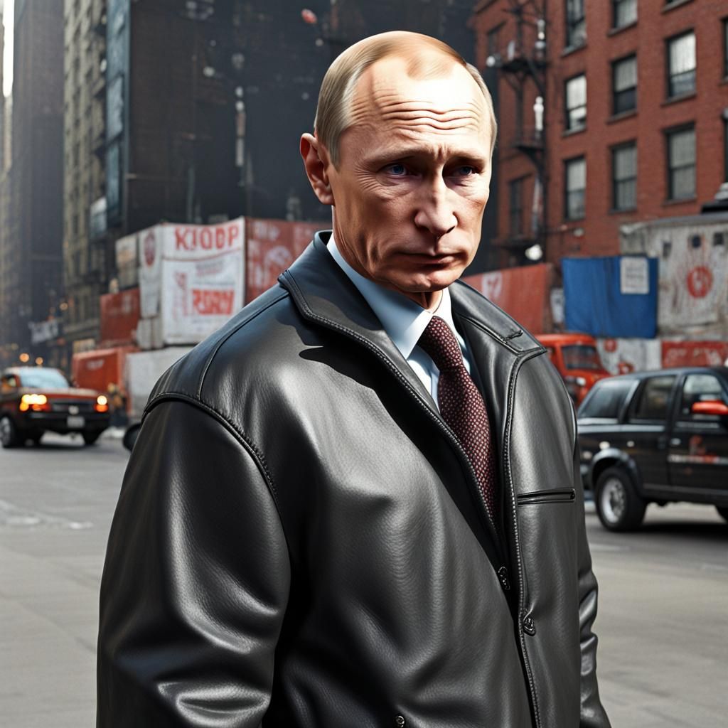 Vladimir Putin as New York Street Thug