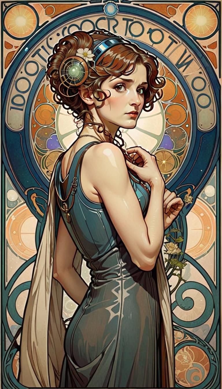 Doctor Who in Art Nouveau Style