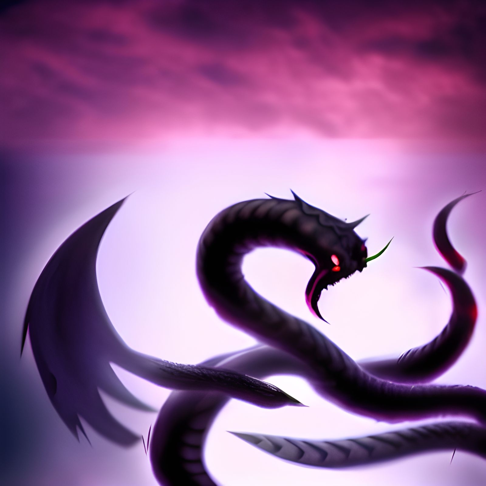 AI Generated Demon Snake Devil