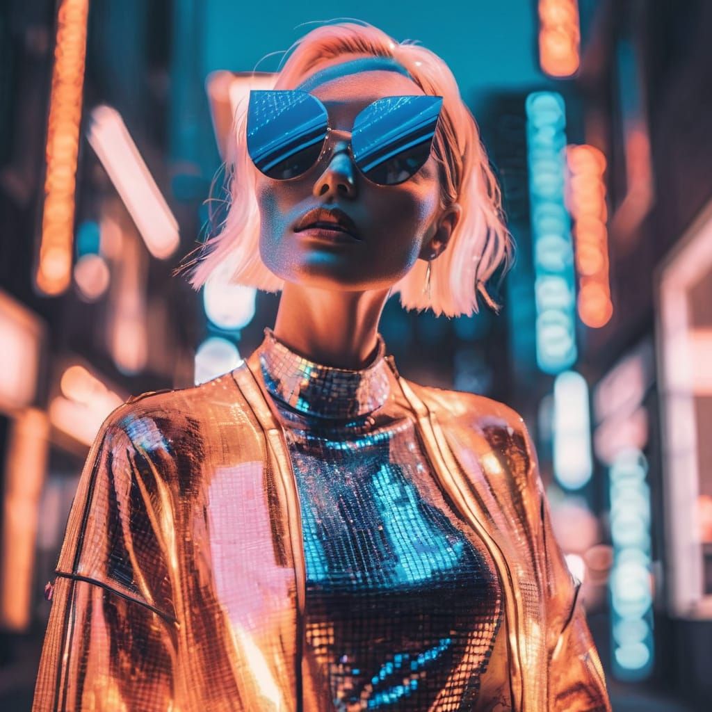 Avant Garde Fashion: Woman in Striking Designer Clothing