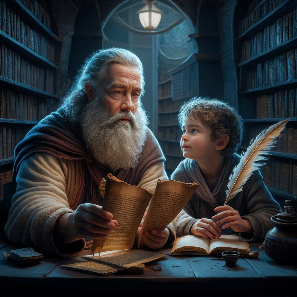 Master and Apprentice Share Ancient Wisdom