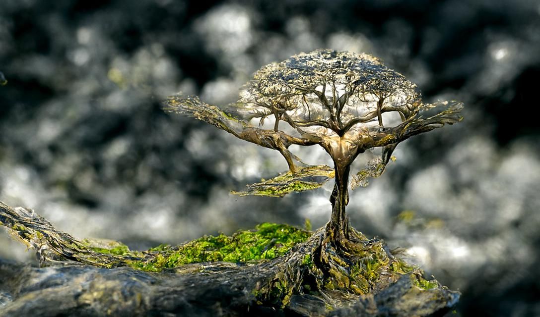 Hyperrealistic Tree of Life Connecting Humanity