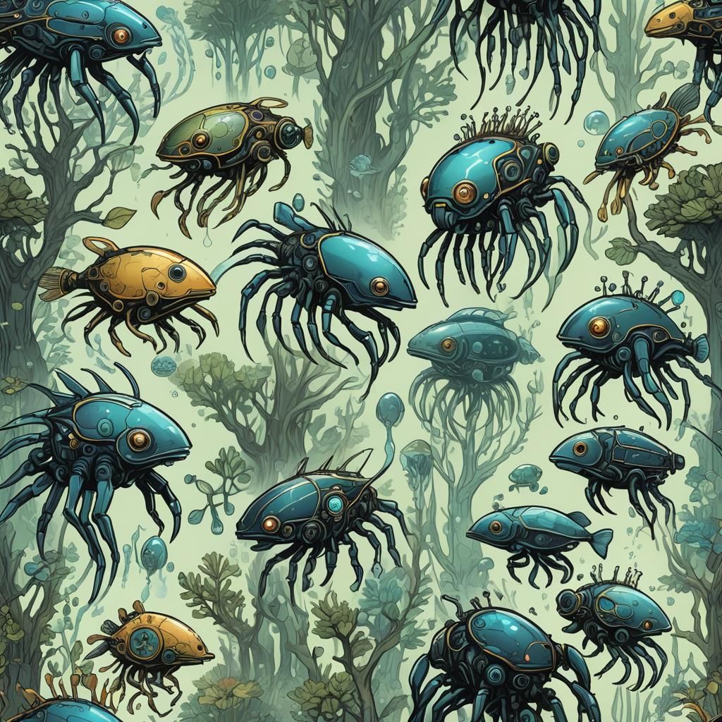 Cyborg Pets in a Biomechanical Forest