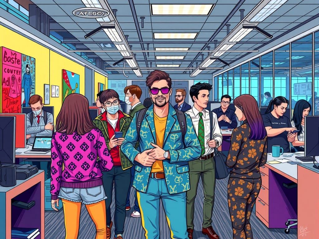 Office Casual Friday Inspired by AI Art
