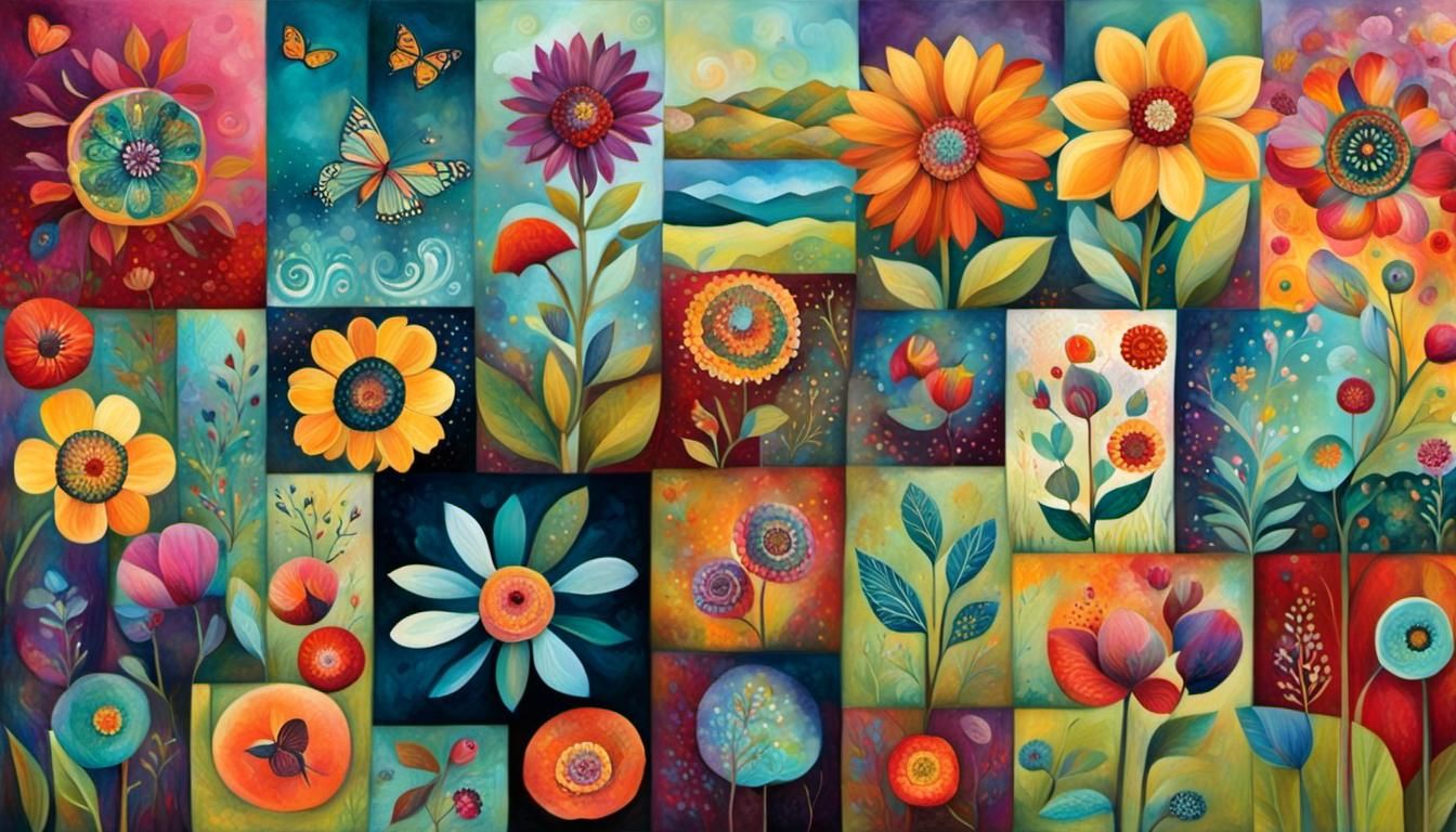 Inspirational Mixed Media Collage in 8K Resolution