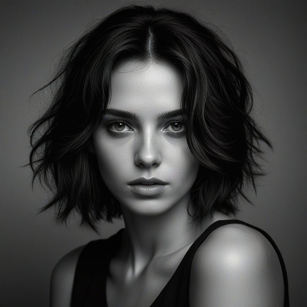 Timeless Elegance in Black-and-White Portrait Photography