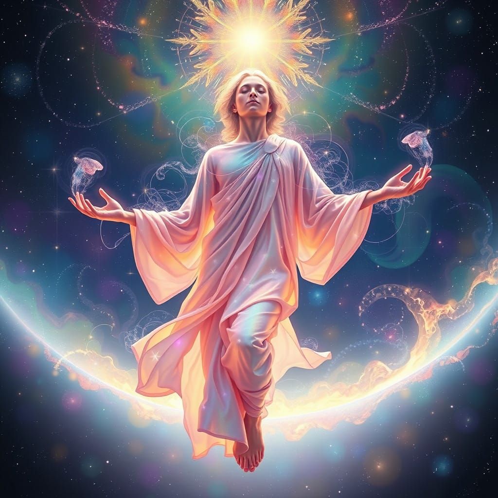 Ethereal Being Radiates Cosmic Harmony