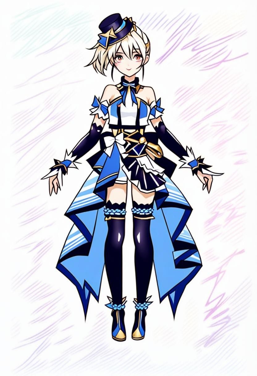 Stylish AI-Generated Idol Outfit Design