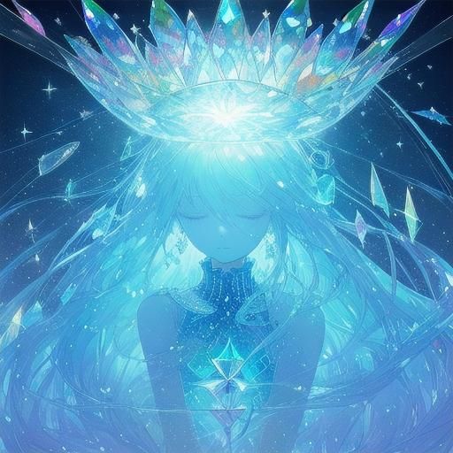 Surreal Girl in Glass Skirt, Salvador Dali Style