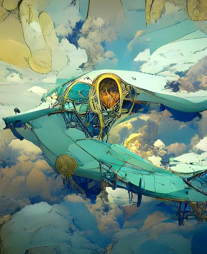 Art Nouveau Deep Space Concept Art