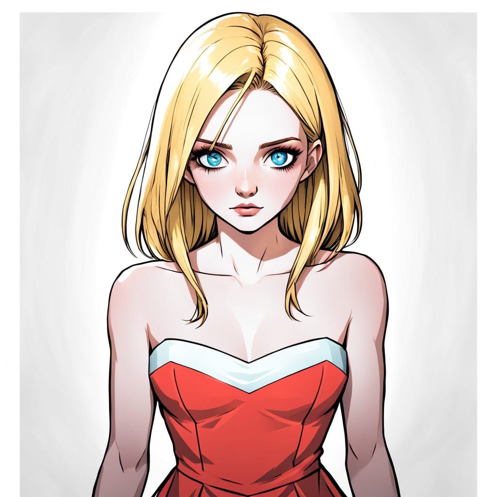 Horror Comic Art Portrait of Abigail Breslin