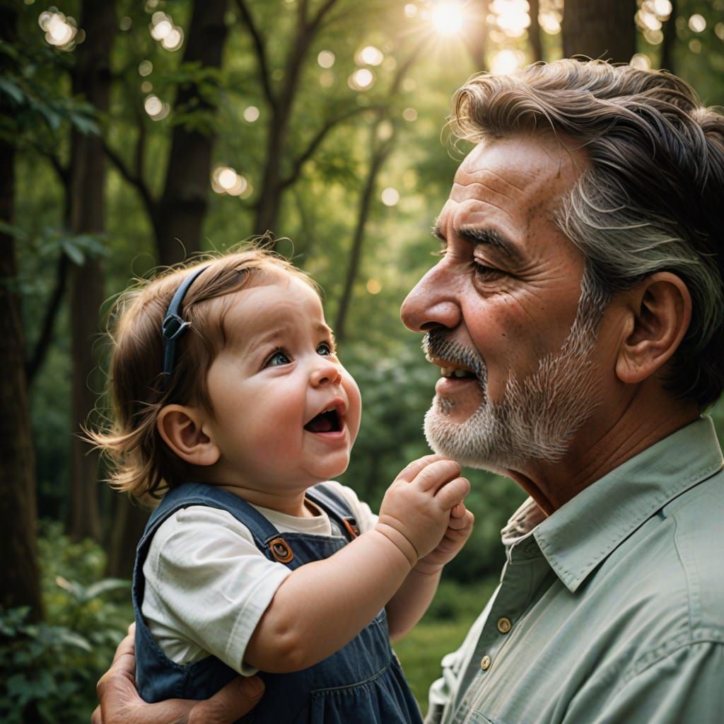 Papa, Can You Hear Me? AI Generated Image