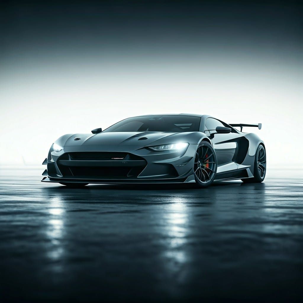 Futuristic Dodge Hellcat GT Racing Vision, Ultrarealistic St...