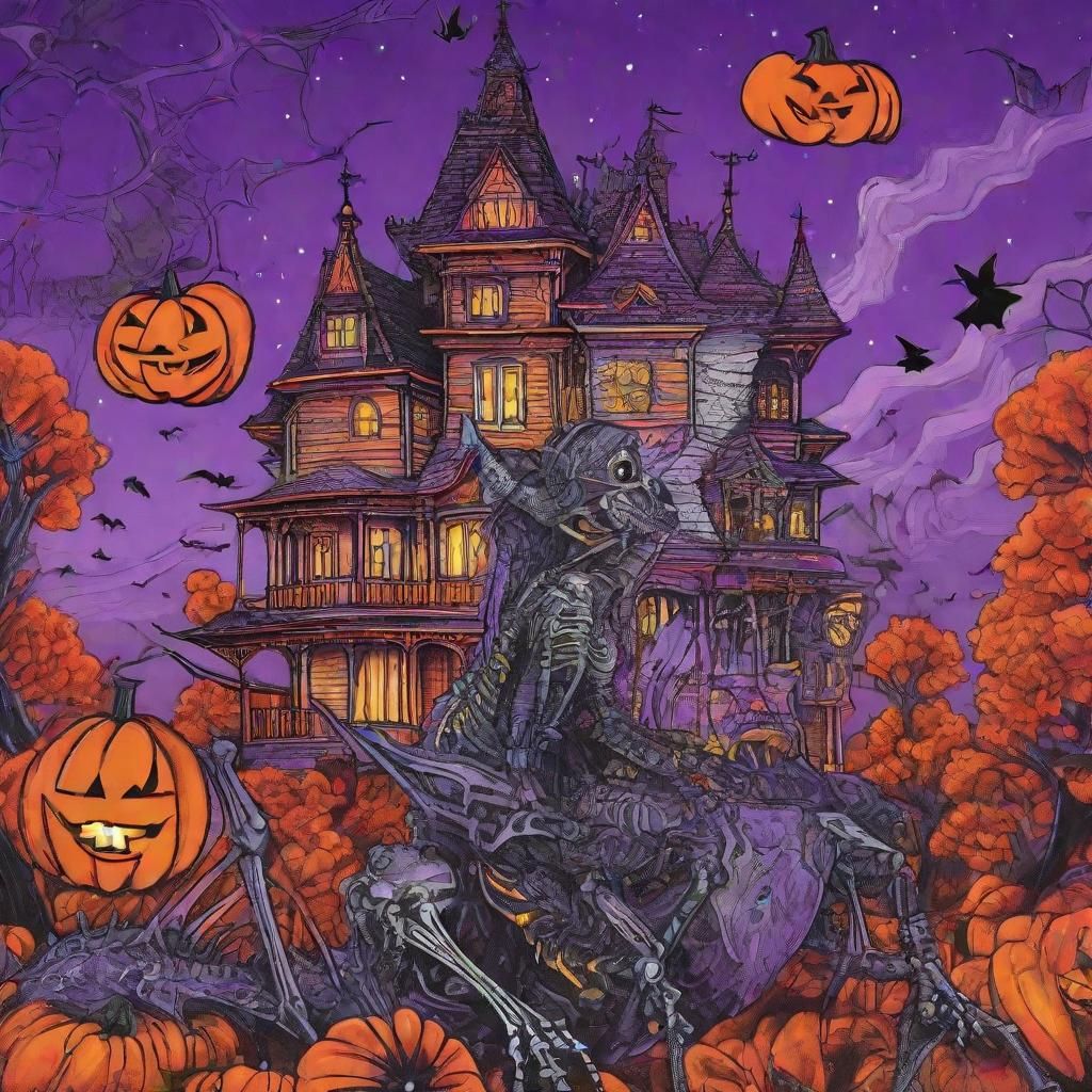 Badly drawn Crude, child-like drawing, crayons style ,   hau...