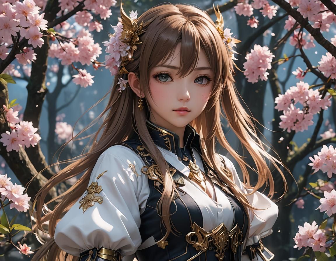 Detailed 3D Anime Art Inspired by Genshin Impact