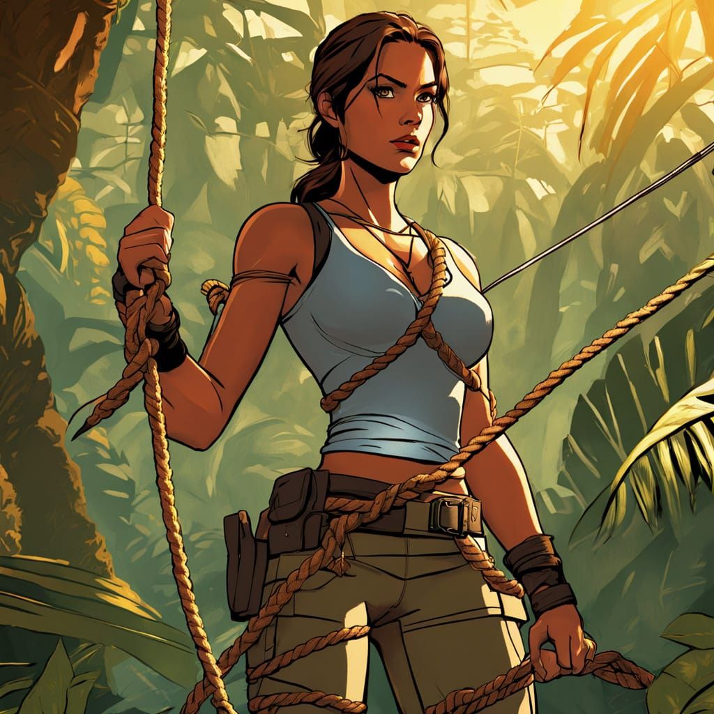 Lara Croft Captured: Comic Book Adventure