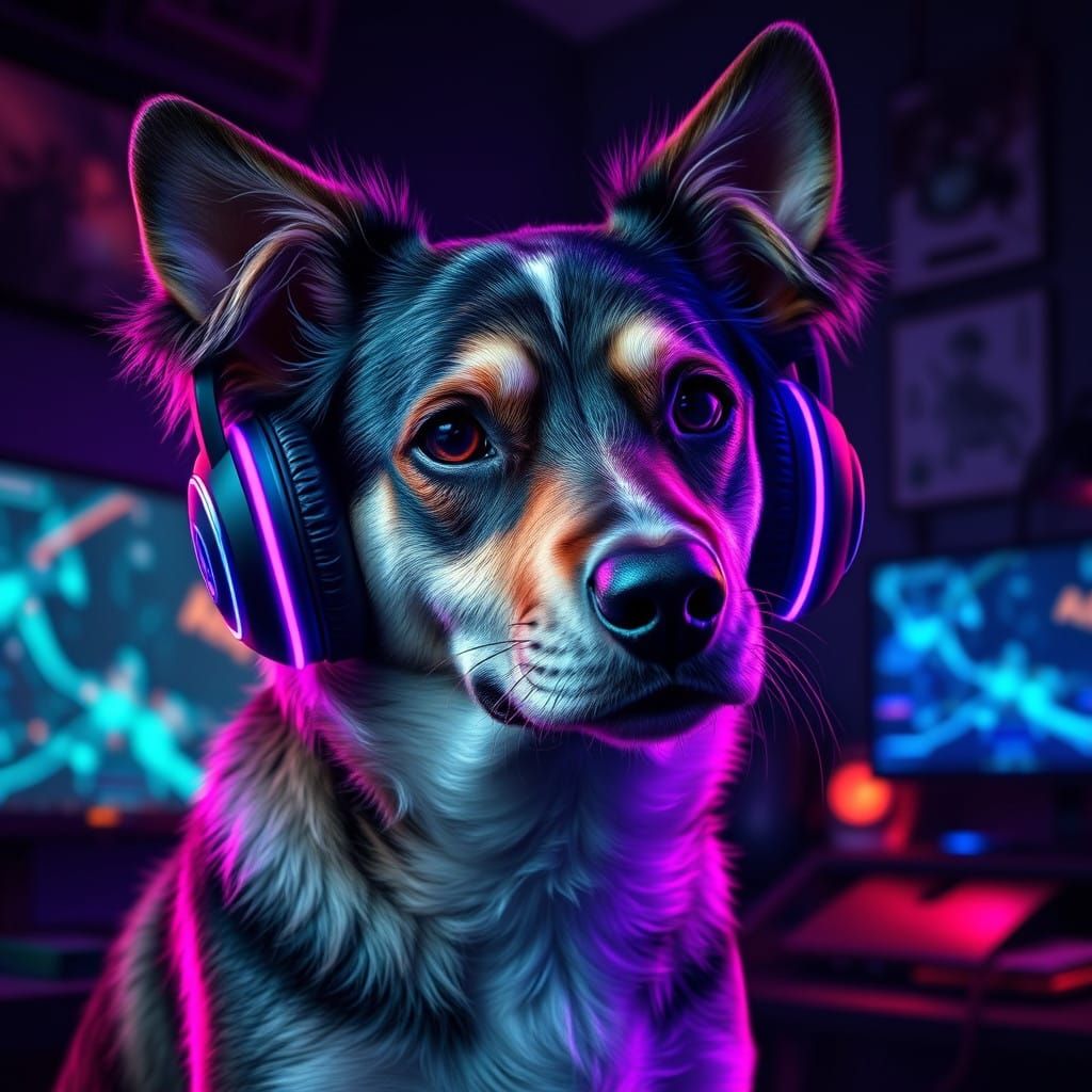 Canine Gamer in Focus