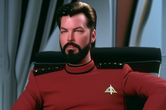 Hyperrealistic Riker Smoking Blunt: 8k Photograph