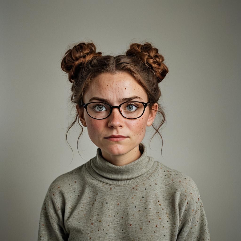 Quirky Sorceress Portrait in Professional Photography Style
