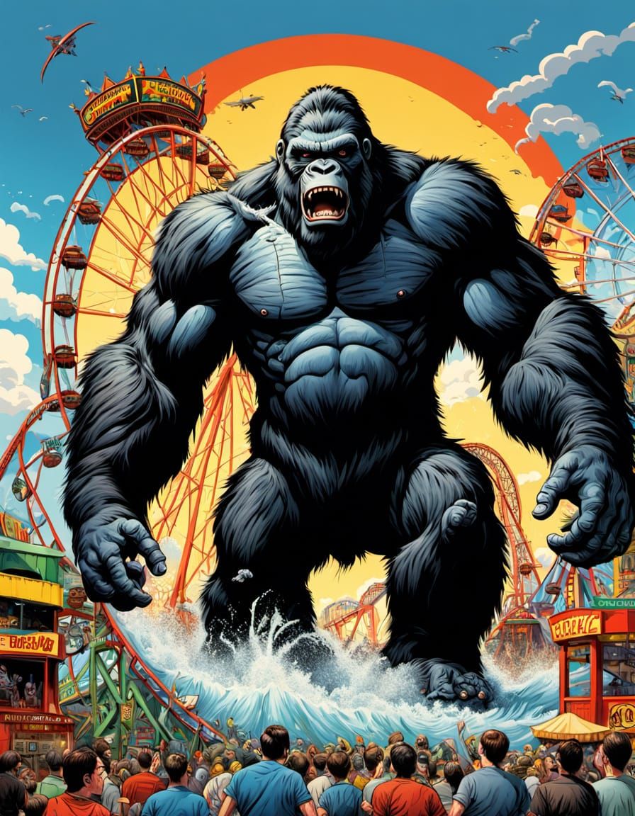 King Kong Rampage at Coney Island Theme Park