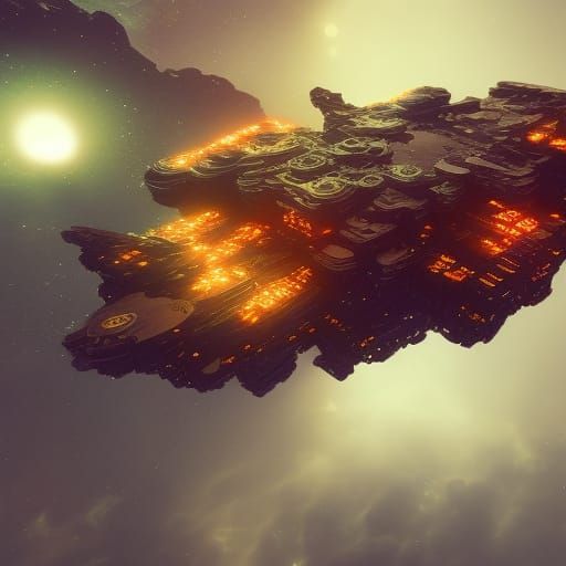 Floating in Space: Detailed Matte Painting