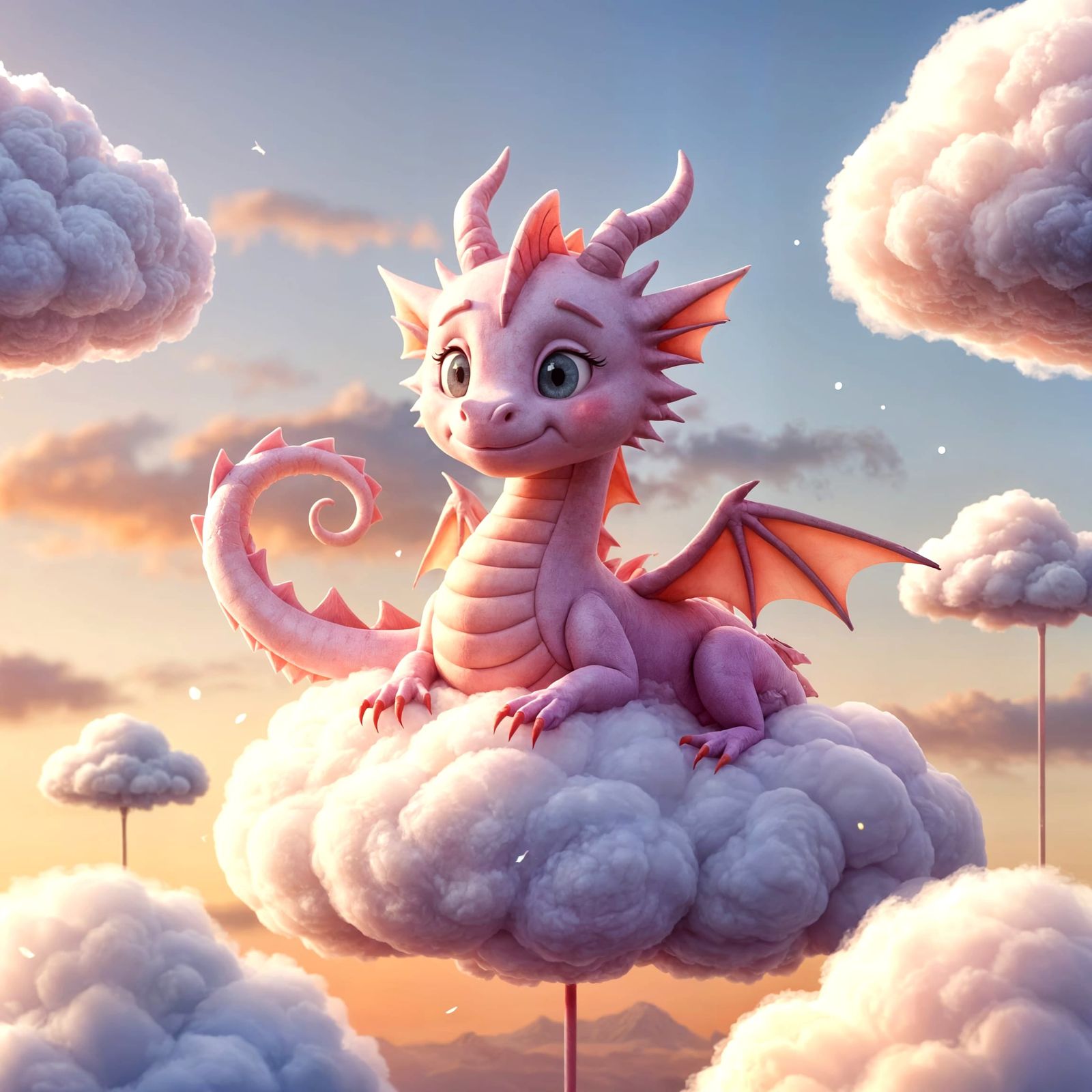 Cotton Candy Dragon in Candy Lair
