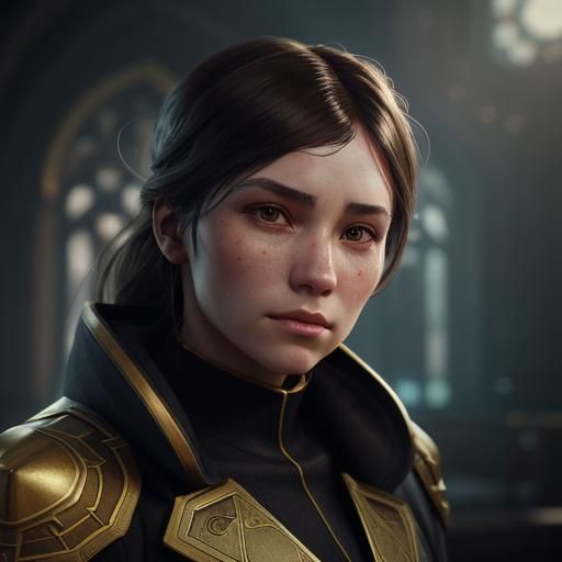 Hyperdetailed Pulpit Heart Portrait in Splash Art Style