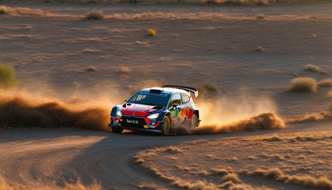 WRC Car Zooming: A Digital Rendering