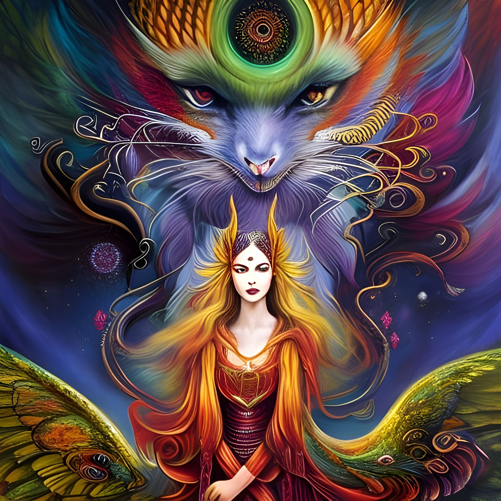 Mother Of All Monsters in Arcane Fantasy Style