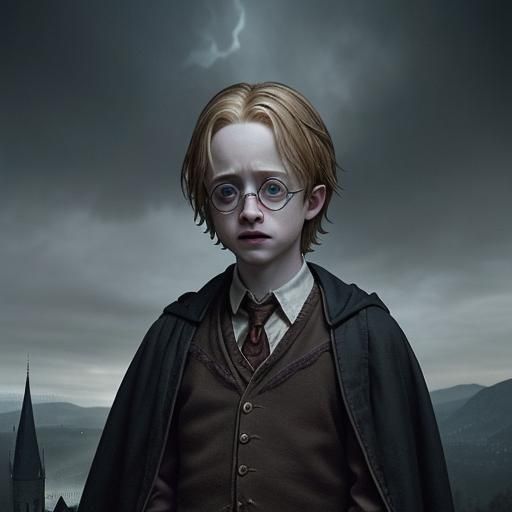 Macaulay Culkin as Harry Potter: Digital Painting