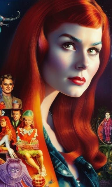 Mary Jane Watson in Mixed Artistic Styles