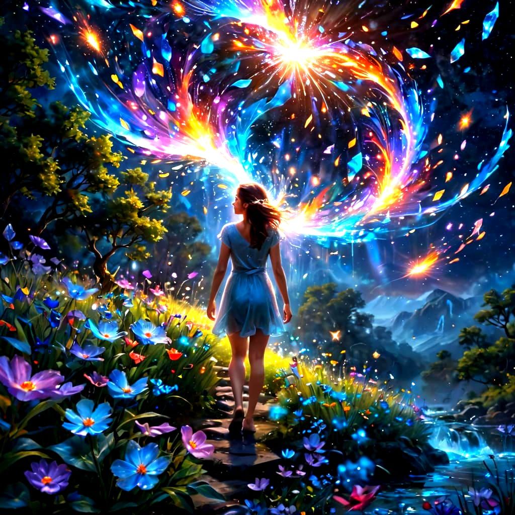 Dreamlike Encounter with Ethereal Light