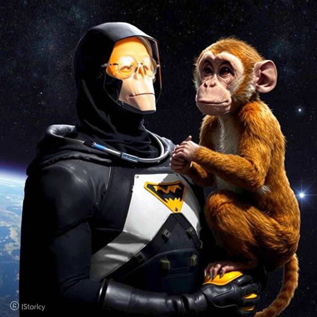 Space Ghost and Monkey in Liminal Space