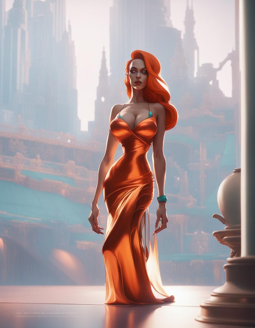 Jessica Rabbit: Hyperdetailed Concept Art