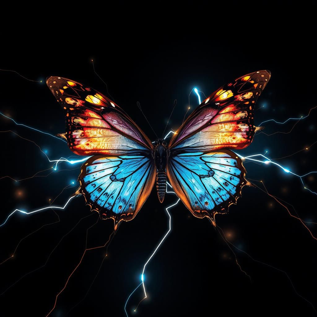 Electromagnetic Butterfly Wings with Gaussian Effect