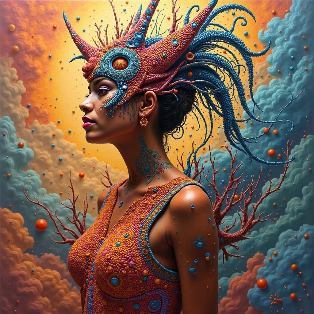 Princess Aurora in Vibrant Hyperrealism