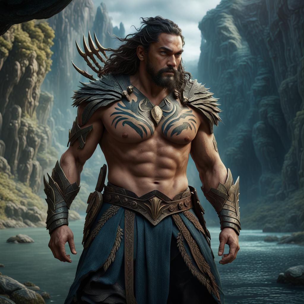 Jason Mamoa: Detailed Fantasy Concept Art