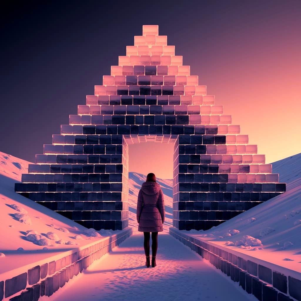 Ice Pyramid in Gallen-Kallela Style