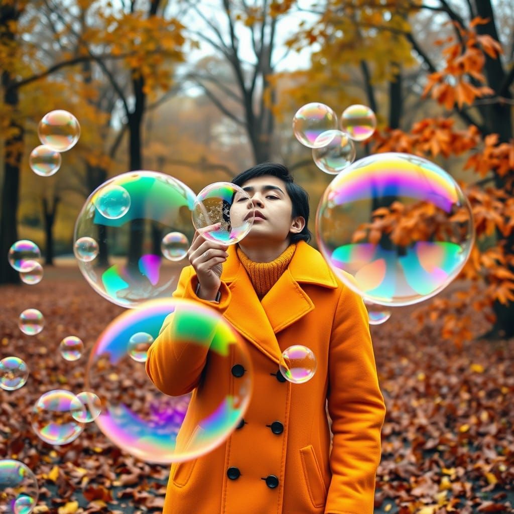 Bubble Artist Creates Whimsical Scene in Central Park