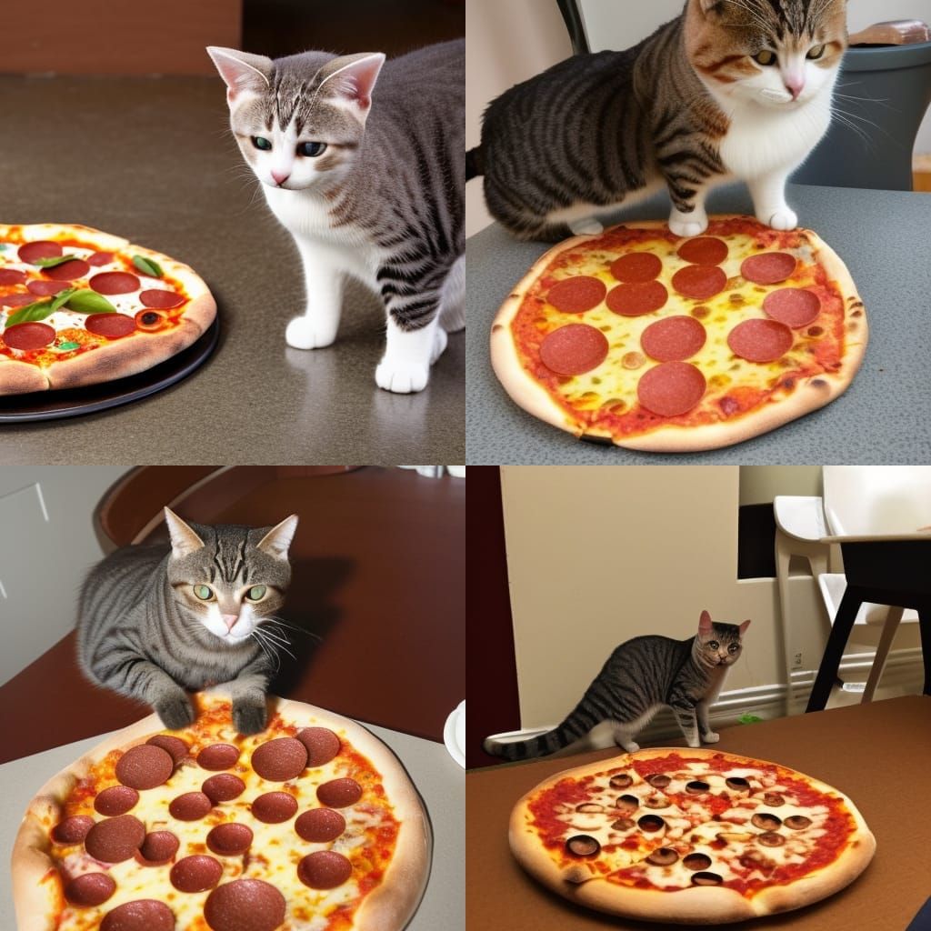 Cat's Amusing Pizza Playtime