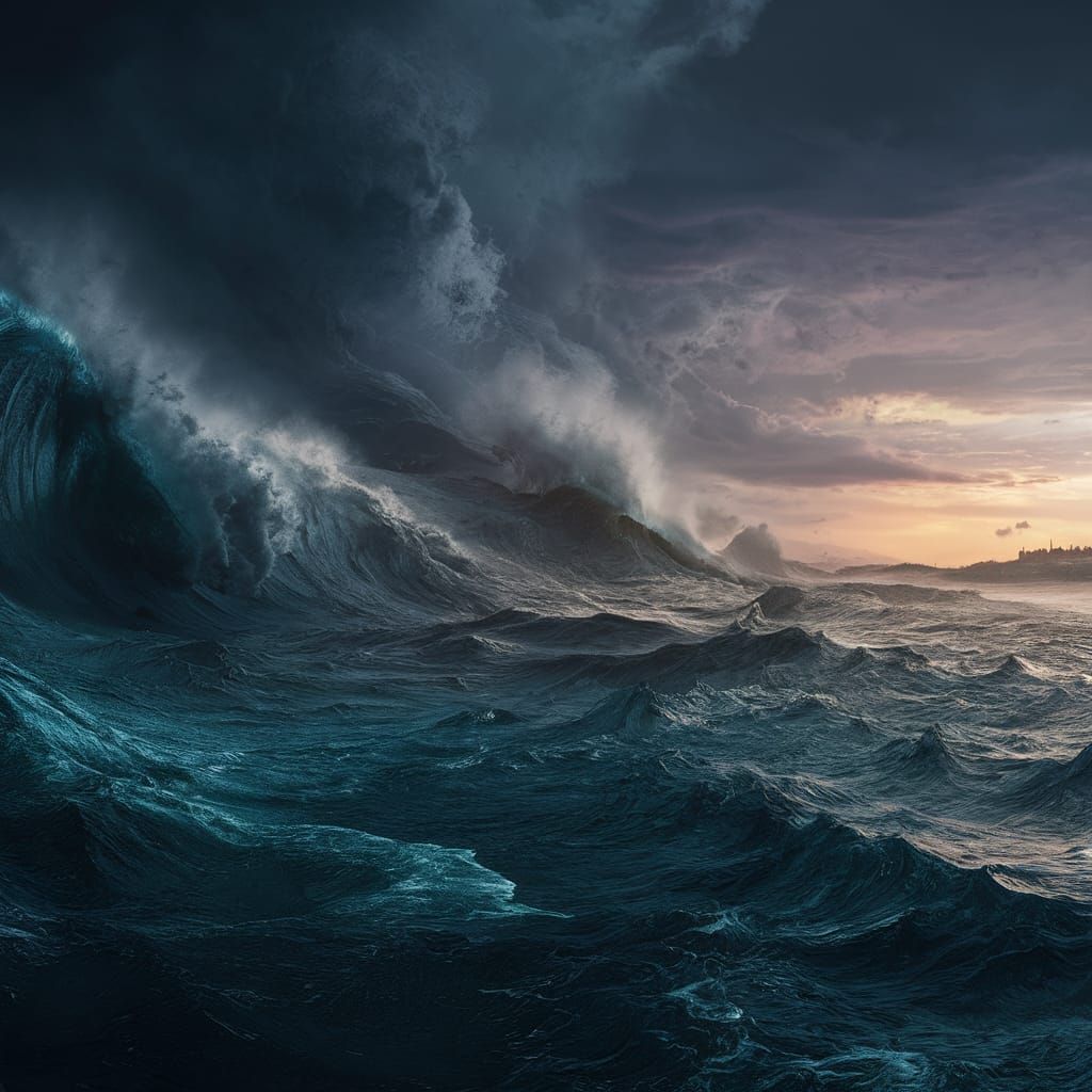 Dramatic Ocean Sunset: A Cinematic Plea for Preservation