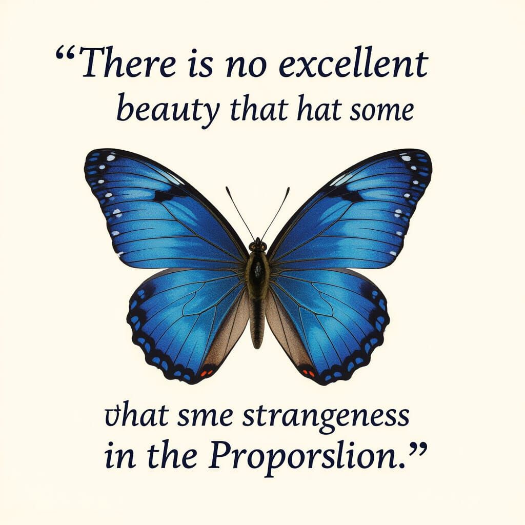 Blue Butterfly: Beauty in Strangeness