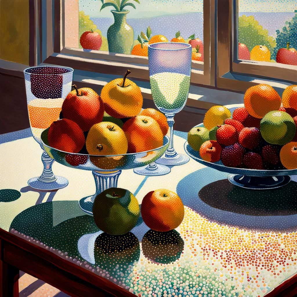 still life by georges seurat