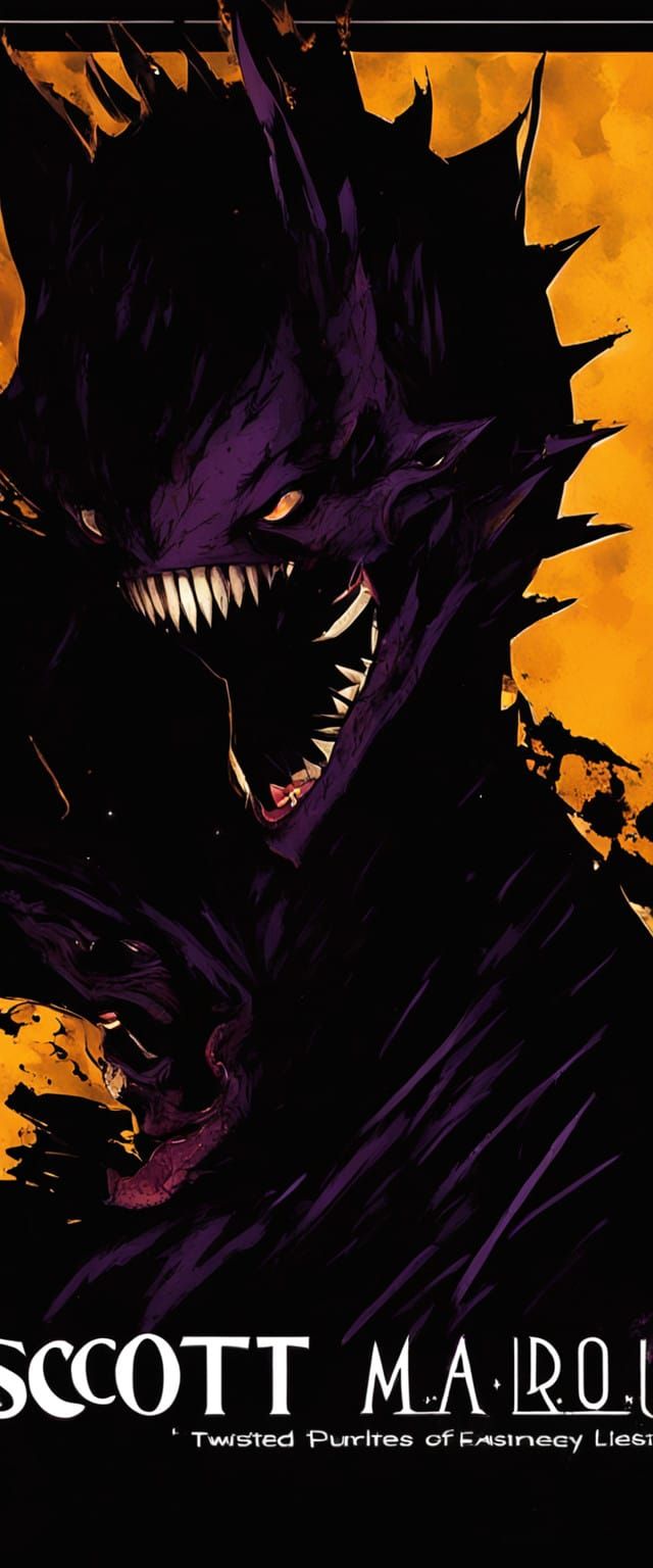 Gothic Horror Figure Emerges from Dark Urban Landscape