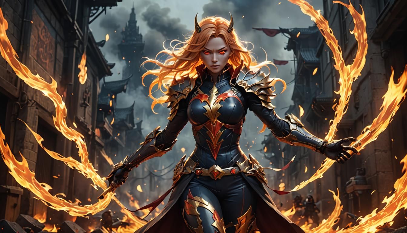 Gloriana: Mutant Superheroine in Hellish Anime Style