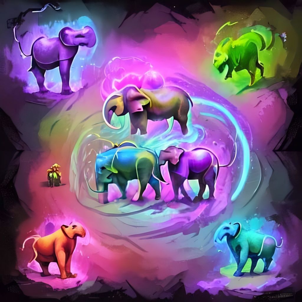 Vibrant Cosmic Elephants in Celestial Holographic Dreams