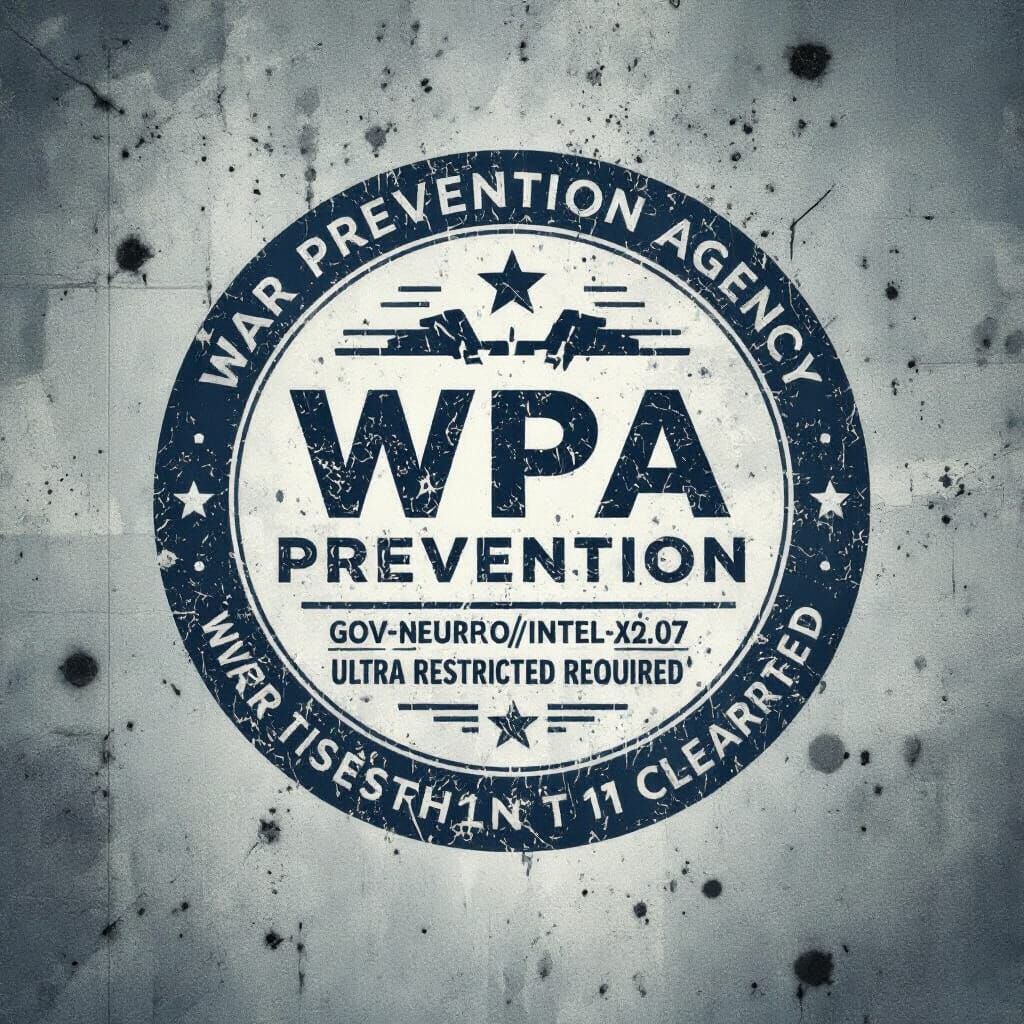 WPA War Prevention Agency Emblem Logo